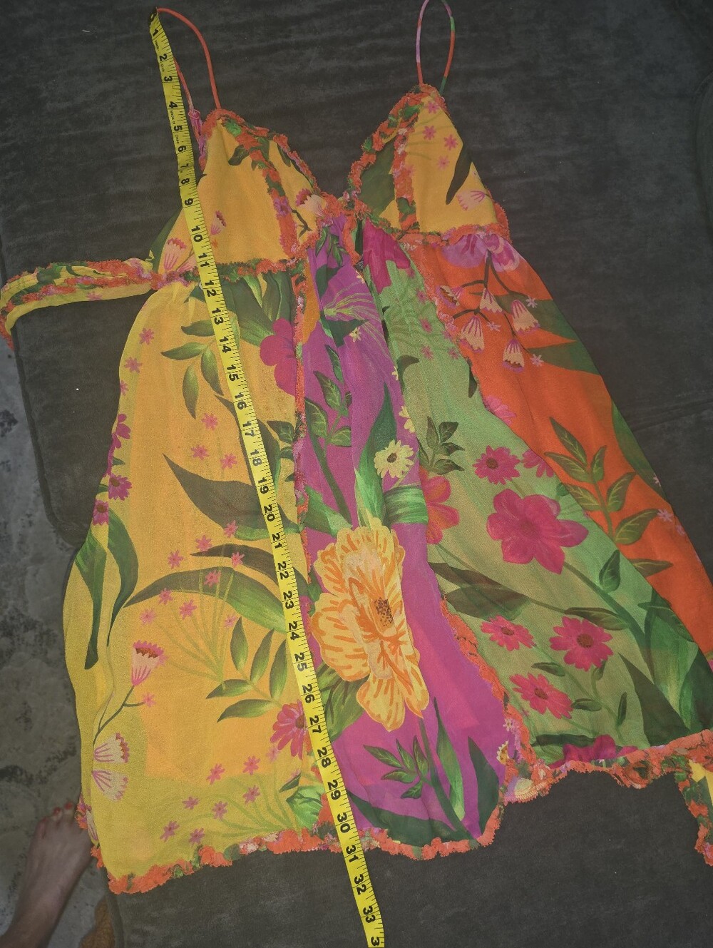 FARM RIO Bright Tropicsl Floral Mini Dress - Picture 5 of 6